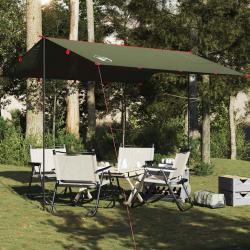 Bâche de camping vert olive 306x306 cm imperméable alsavelo