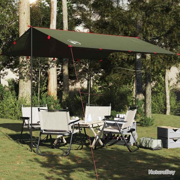 Bche de camping vert olive 306x306 cm impermable alsavelo
