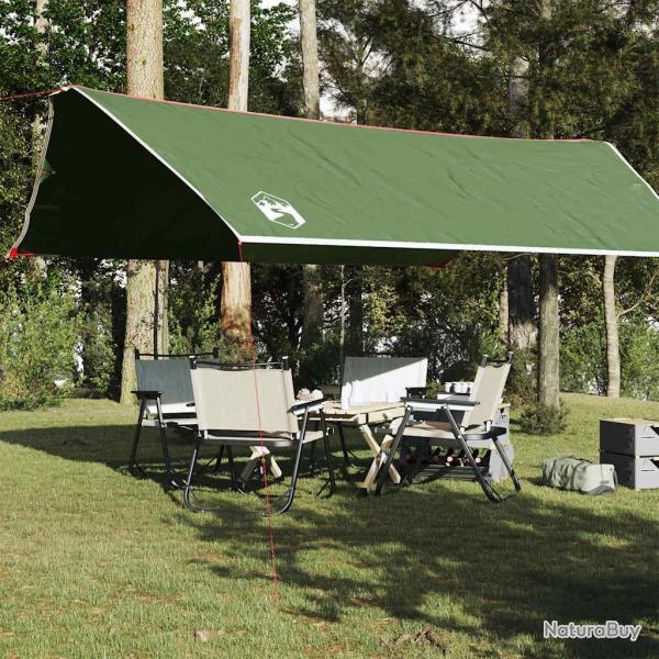 Bche de camping vert 500x294 cm impermable alsavelo