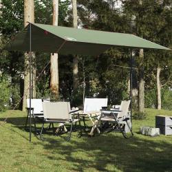 Bâche de camping vert 360x294 cm imperméable alsavelo