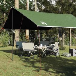 Bâche de camping vert 460x305x210 cm imperméable alsavelo