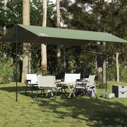 Bâche de camping vert 500x294 cm imperméable alsavelo