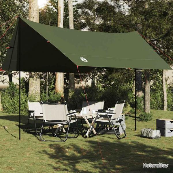 Bche de camping vert olive 462x306x211 cm impermable alsavelo