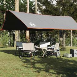 Bâche de camping gris et orange 500x294 cm imperméable alsavelo