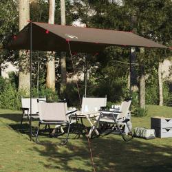 Bâche de camping marron 306x306 cm imperméable alsavelo