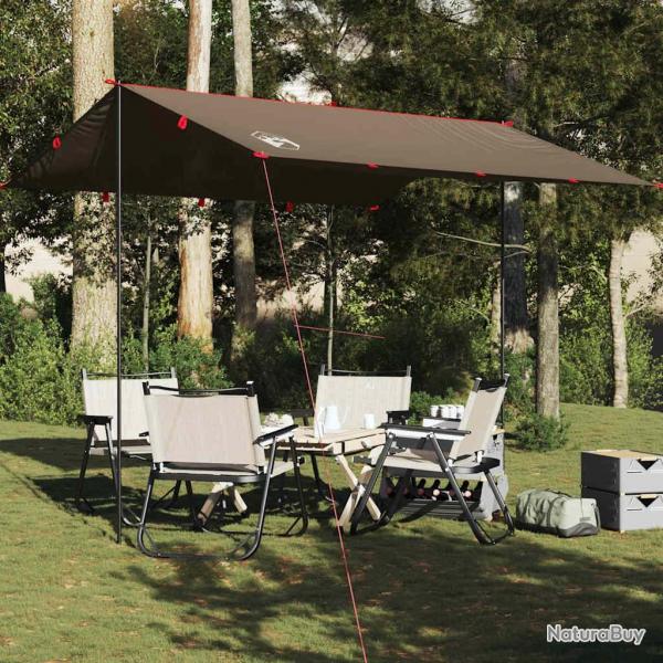 Bche de camping marron 306x306 cm impermable alsavelo