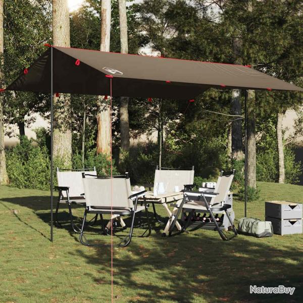 Bche de camping marron 406x306 cm impermable alsavelo