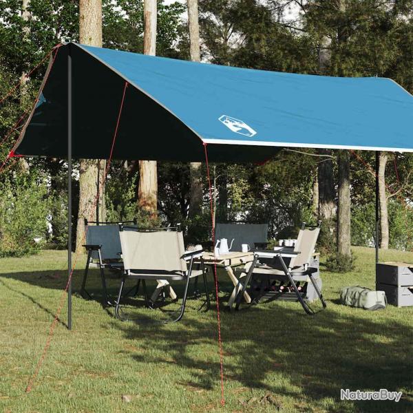 Bche de camping bleu 460x305x210 cm impermable alsavelo