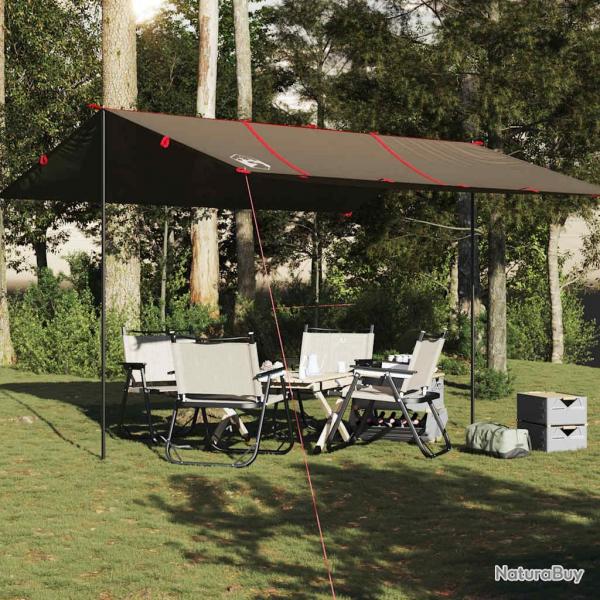 Bche de camping marron 451x420 cm impermable alsavelo