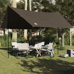 Bâche de camping marron 462x306x211 cm imperméable alsavelo