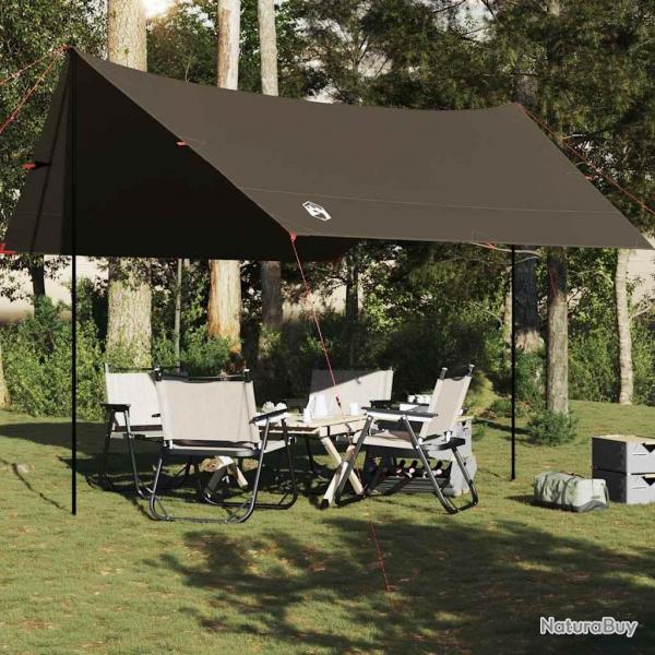 Bche de camping marron 462x306x211 cm impermable alsavelo