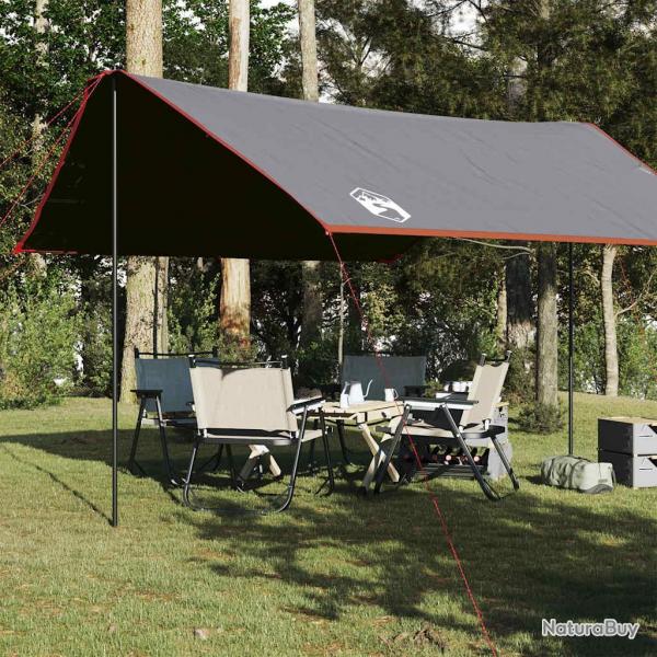 Bche de camping orange 430x380x210 cm impermable alsavelo