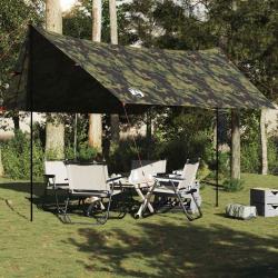 Bâche de camping camouflage 438x376x212 cm imperméable alsavelo