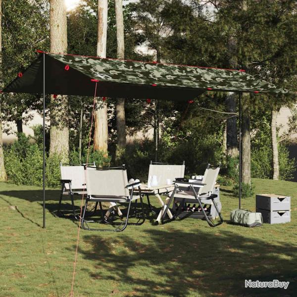 Bche de camping camouflage 506x306 cm impermable alsavelo