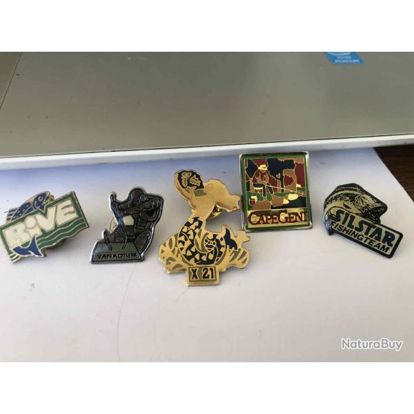 LOT DE 5 PIN'S MARQUE DIVERS, COLLECTION