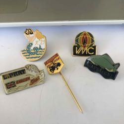 LOT DE 5 PIN'S MARQUE DIVERS, COLLECTION (2)