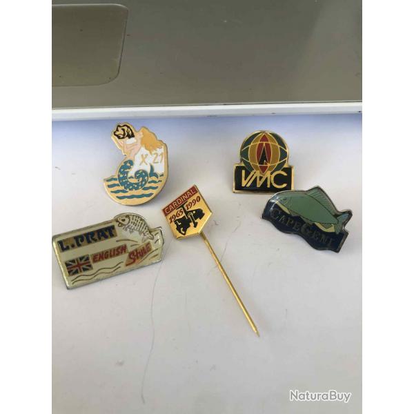 LOT DE 5 PIN'S MARQUE DIVERS, COLLECTION (2)