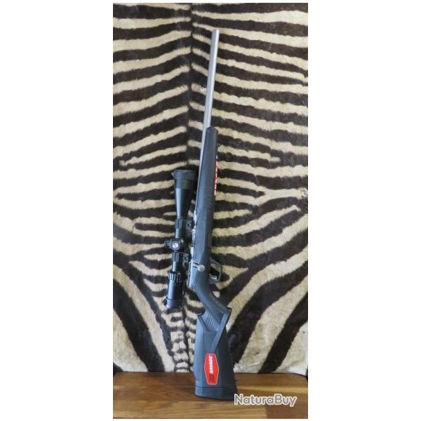 Carabine SAVAGE B22 Magnum FVSS cal.22WMR canon lourd 53 cm + lunette 6-24x50