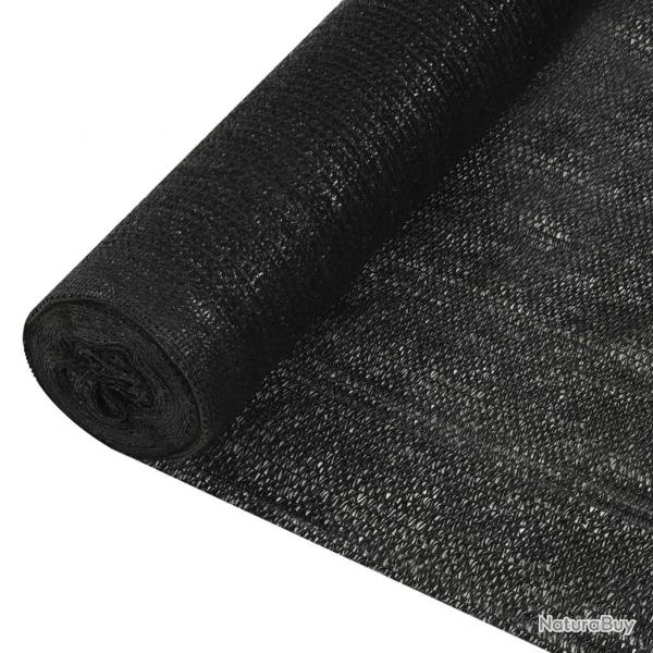 Filet brise-vue Noir 3,6x25 m PEHD 150 g/m