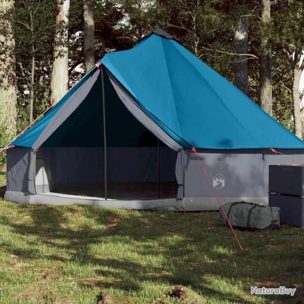 Tente familiale tipi 6 personnes bleu impermable