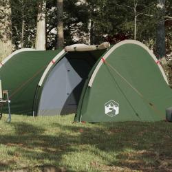 Tente de camping tunnel 4 personnes vert imperméable