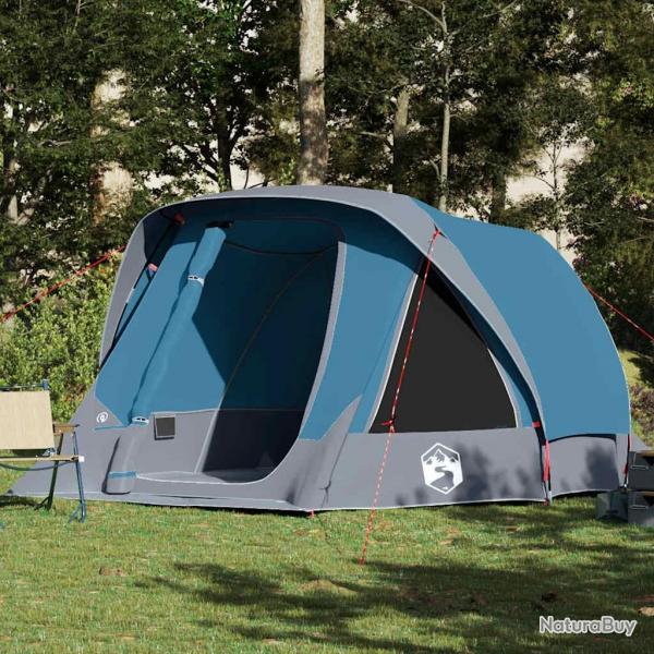 Tente de cabine familiale 6 personnes bleu impermable