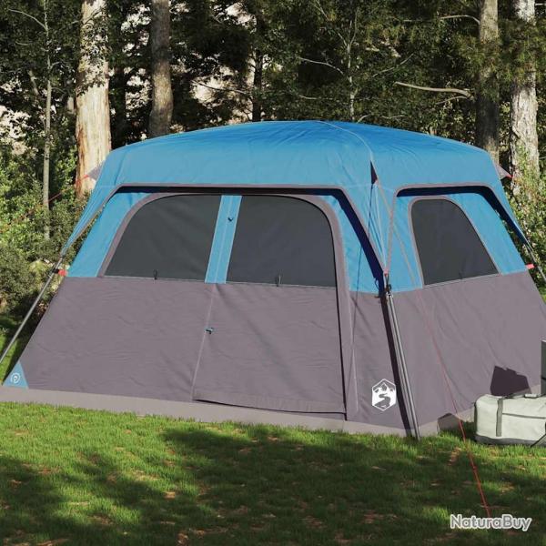 Tente de cabine familiale 6 personnes bleu impermable