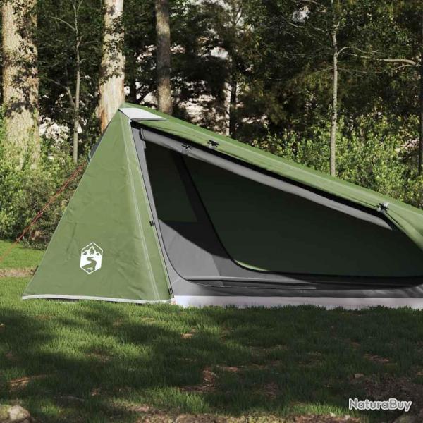 Tente de camping tunnel 1 personne vert impermable