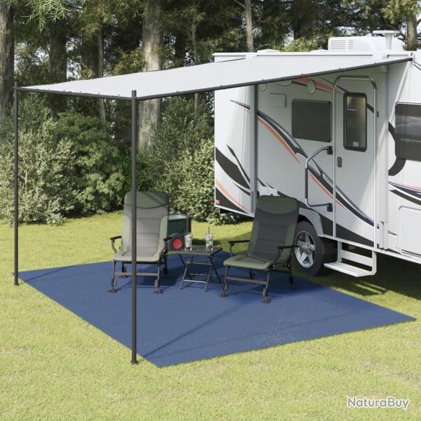 Tapis de tente bleu 4x3 m