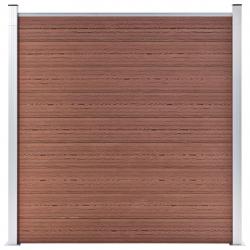 Clôture de jardin WPC 180x186 cm Marron