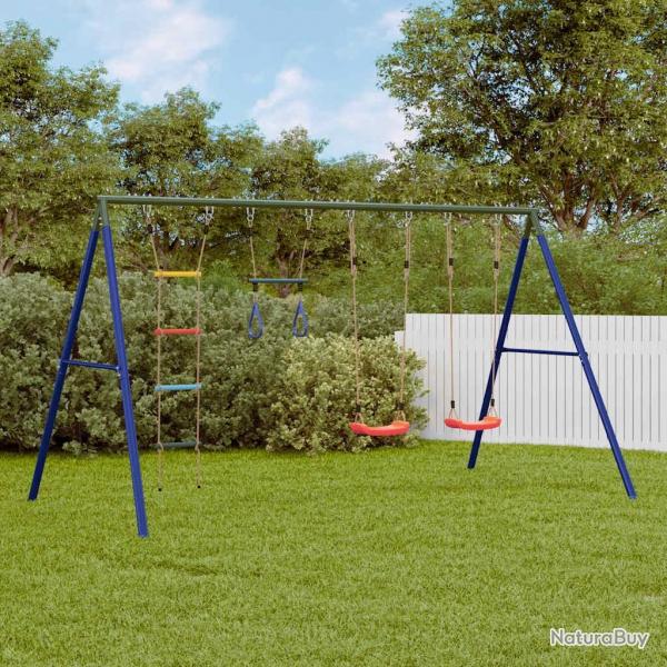 Jeu de balanoire extrieur avec balanoires trapze et chelle