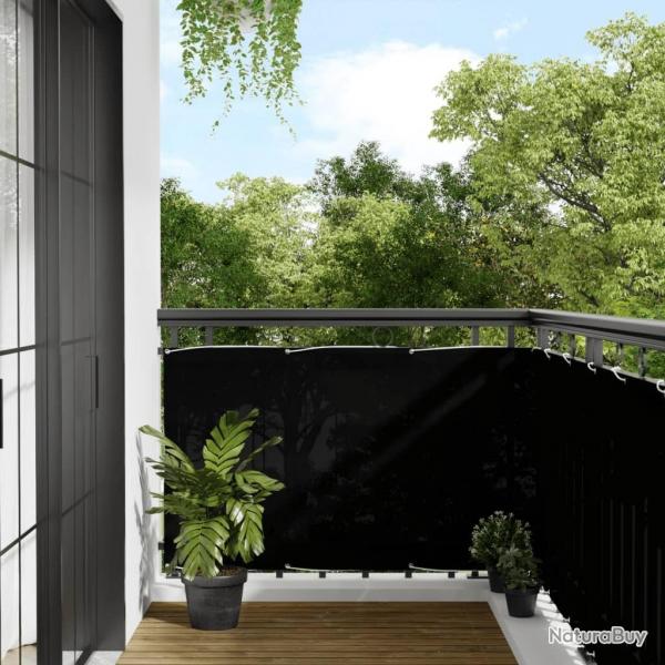 cran de balcon noir 90x1000 cm 100% polyester oxford