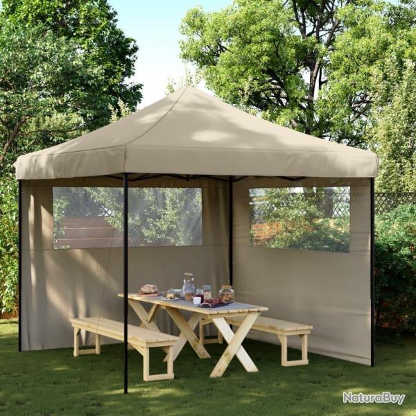 Tente de rception pliable escamotable avec 2 parois latrales