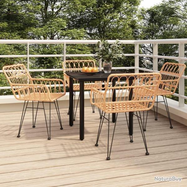 Ensemble  manger de jardin 5pcs Rsine tresse
