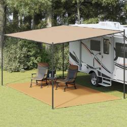 Tapis de tente sable 300x600 cm PEHD