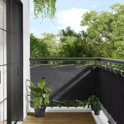 Écran de balcon anthracite 75x1000 cm 100% polyester oxford