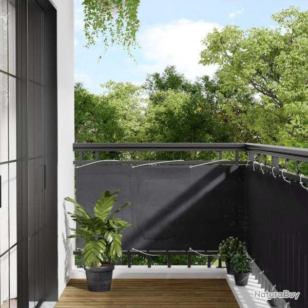cran de balcon anthracite 75x1000 cm 100% polyester oxford