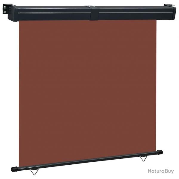 Auvent latral de balcon 165x250 cm Marron