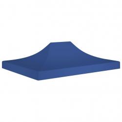Toit de tente de réception 4,5x3 m Bleu 270 g/m²