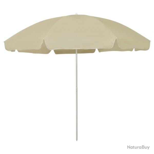 Parasol de plage jaune sable 300 cm