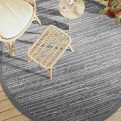 Tapis d'extérieur ARAKIL gris Ø200 cm PP