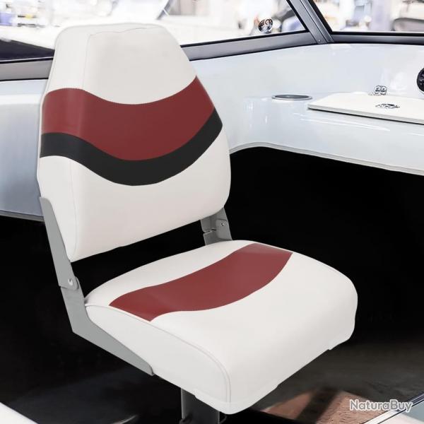 Ensemble de siges de bateau pliables lot de 4 dossier haut