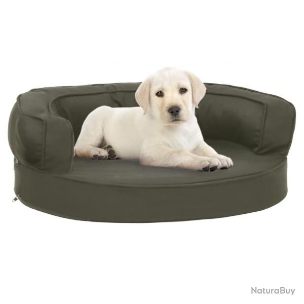 Matelas de lit ergonomique pour chien 60x42 cm Aspect de lin