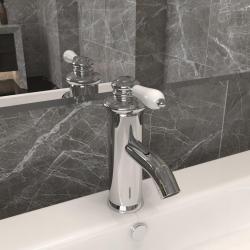 Robinet de lavabo de salle de bain Finition chromée 130x180 mm