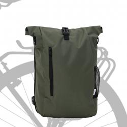 Sac à vélo pour support de sacoche 20 L vert olive 31x13x58 cm