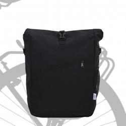 Sac à vélo pour porte-bagages 25 L Noir 33x16x48 cm