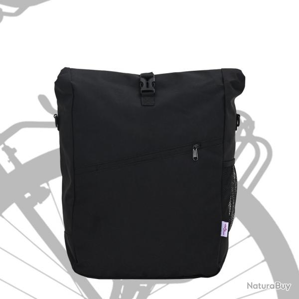 Sac  vlo pour porte-bagages 25 L Noir 33x16x48 cm