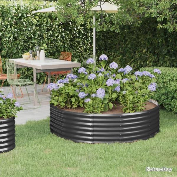 Lit surlev de jardin Acier enduit de poudre Anthracite