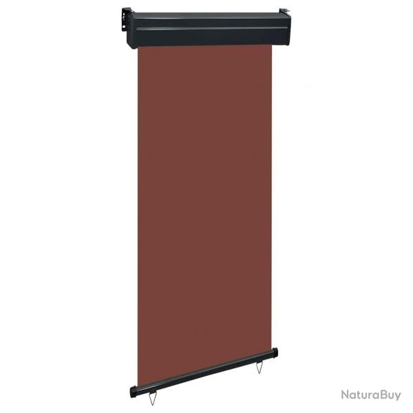 Auvent latral de balcon 105x250 cm Marron