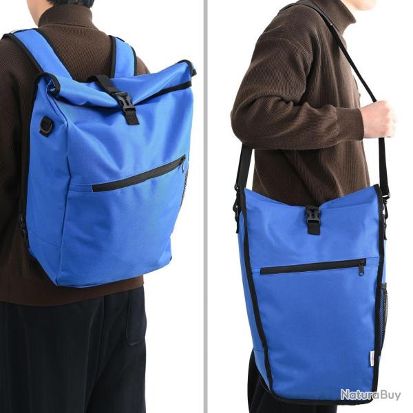 Sac de Vlo bleu pour rack de pannier 25 L 33x16x48 cm